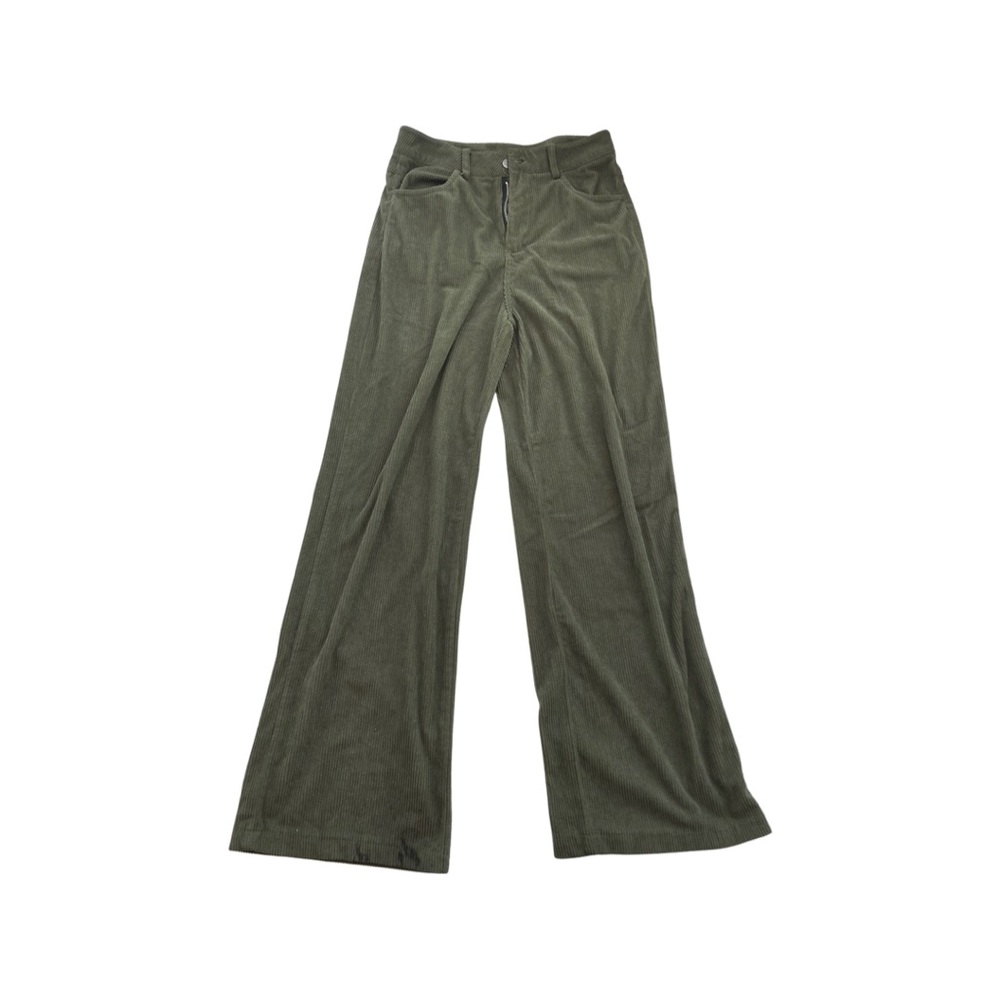 green corduroy pants